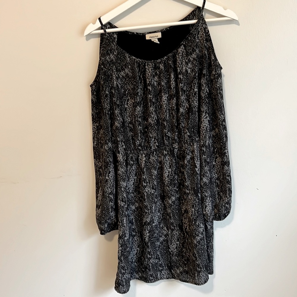 Snakeskin Print Blue Anbar Dress Size XS